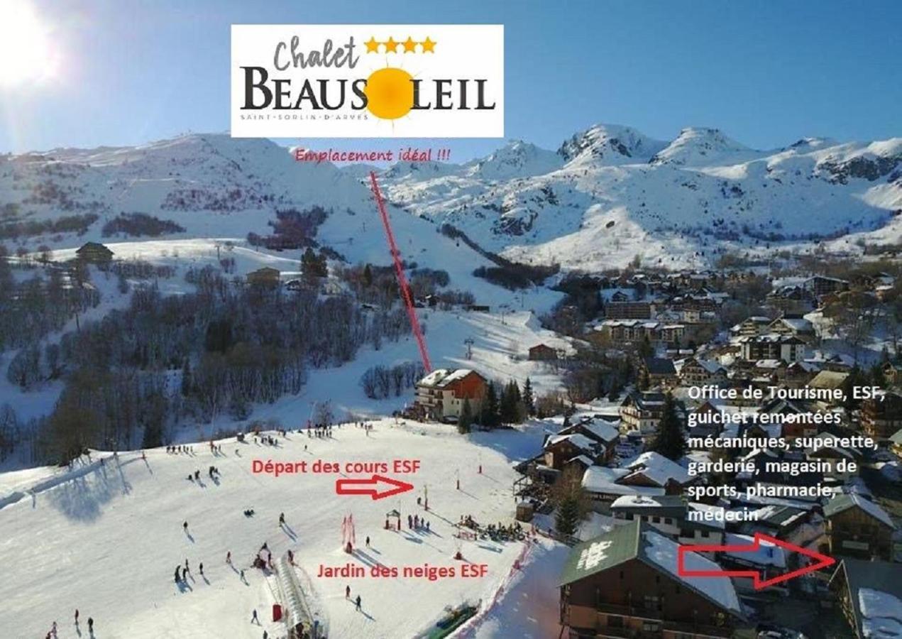 Chalet Beausoleil 4 Etoiles - Prestige - Au Pied Du Col De La Croix De Fer Сен-Сорлен-д'Арв Екстер'єр фото